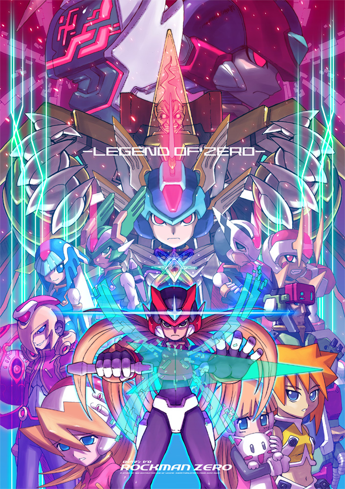 zero, zero(z), fairy leviathan, ciel, sage harpuia, and 8 more (mega man and 4 more) drawn by hi-go!