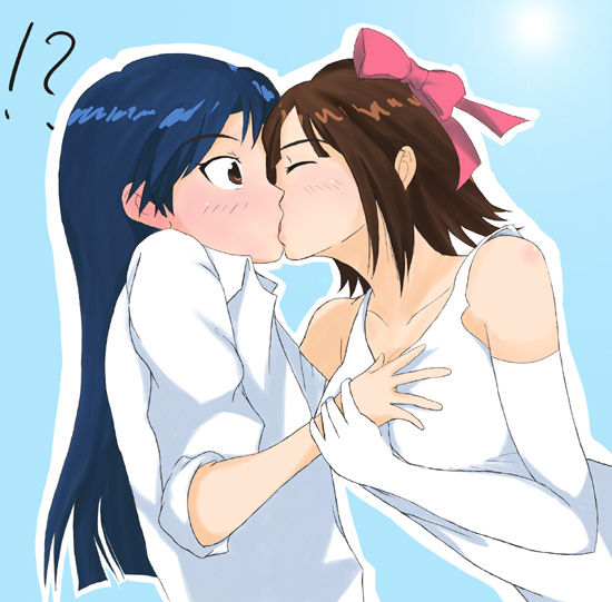 kisaragi chihaya and amami haruka (idolmaster and 1 more) drawn by willwind30