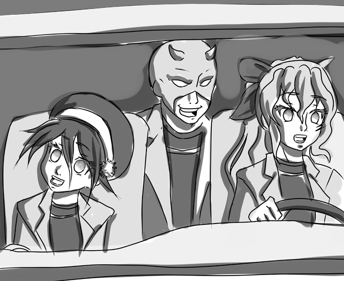 toph beifong, satou lilly, and daredevil (marvel and 4 more) drawn by tsubasafullmoon