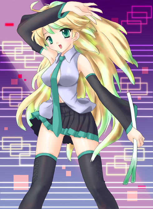 hatsune miku and hoshii miki (idolmaster and 2 more) drawn by kitagawa_mikio