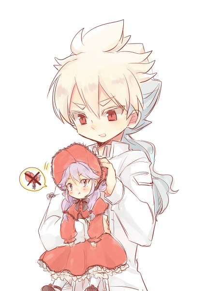 hakuryuu and amemiya taiyou (inazuma eleven and 2 more) drawn by tobi_(one)
