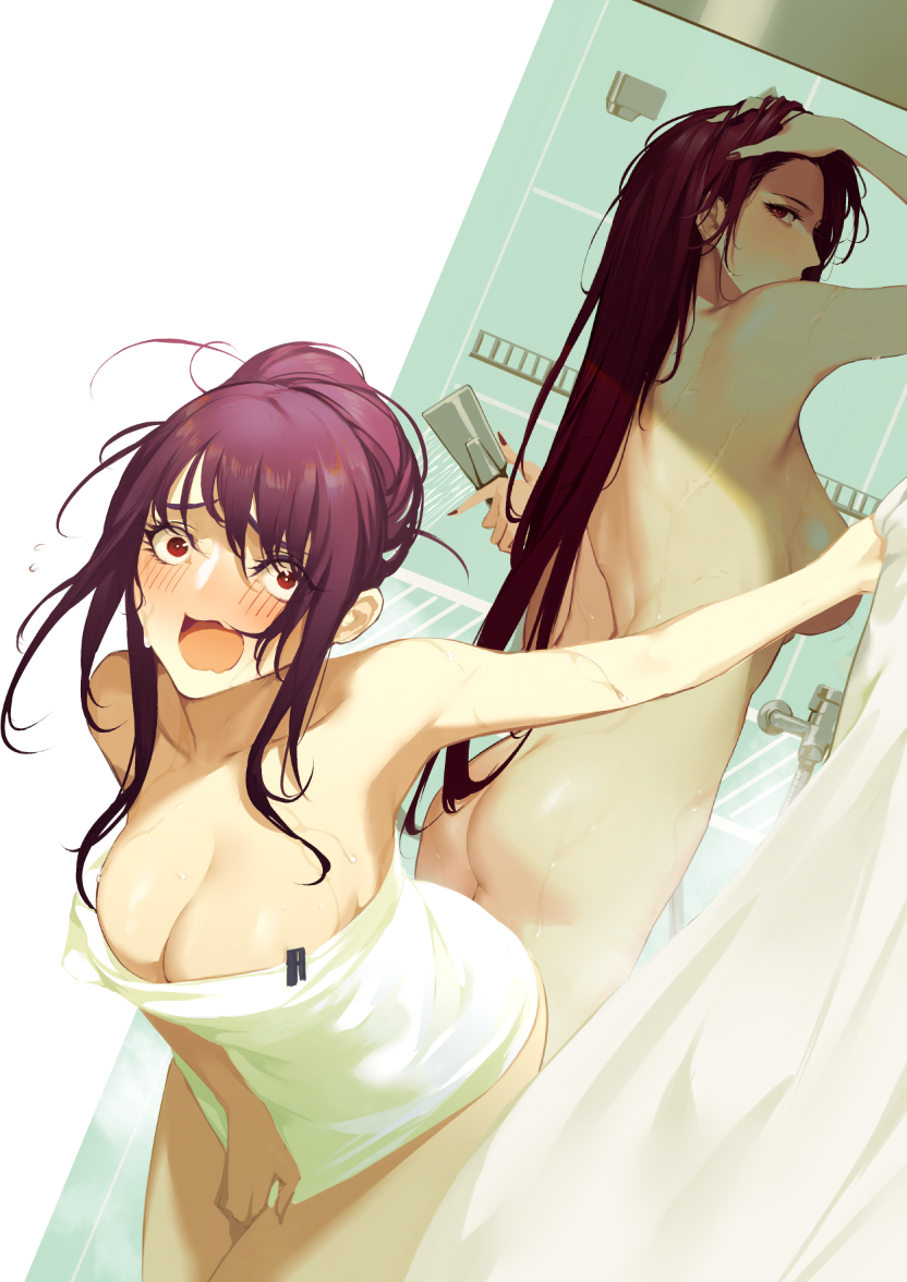 scathach and scathach skadi (fate and 1 more) drawn by reroi