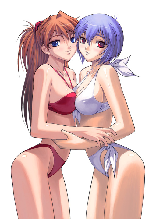 souryuu asuka langley and ayanami rei (neon genesis evangelion)