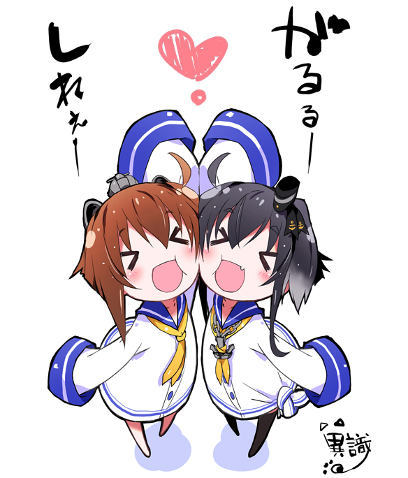 yukikaze and tokitsukaze (kantai collection) drawn by ishiki_(okota)