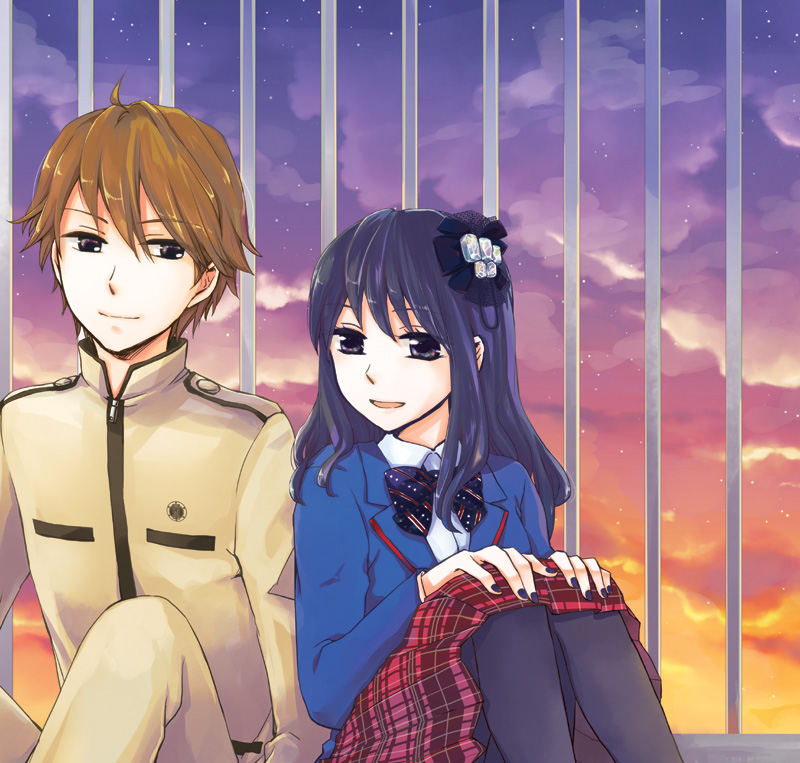 nozama tomoko and sakuta ryuusei (kamen rider and 1 more) drawn by kiritetu