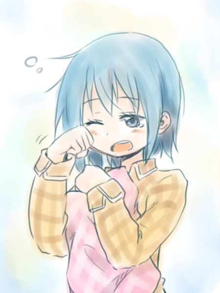 miki sayaka (mahou shoujo madoka magica) drawn by kagiana