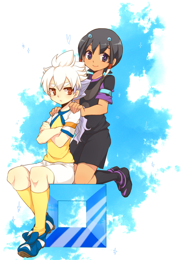 hakuryuu and shuu (inazuma eleven and 1 more) drawn by tobi_(one)