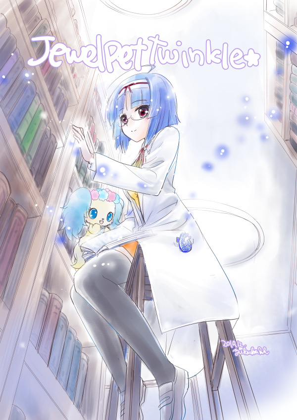 sara and sapphie (jewelpet and 1 more) drawn by ibe_yukiko