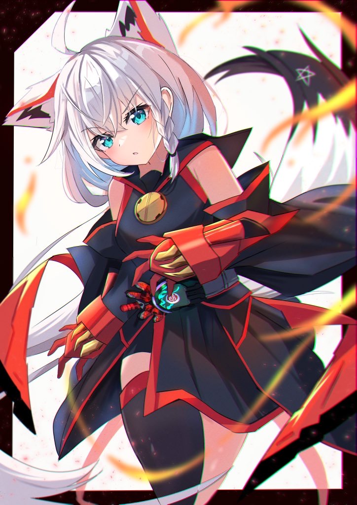 shirakami fubuki, kamen rider geats, and kamen rider geats boost mark ii (hololive and 2 more) drawn by soma443