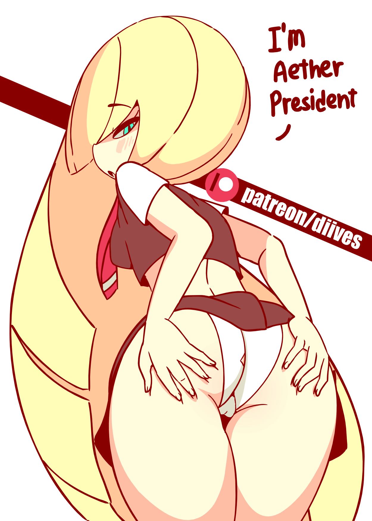 lusamine (pokemon and 1 more) drawn by diives