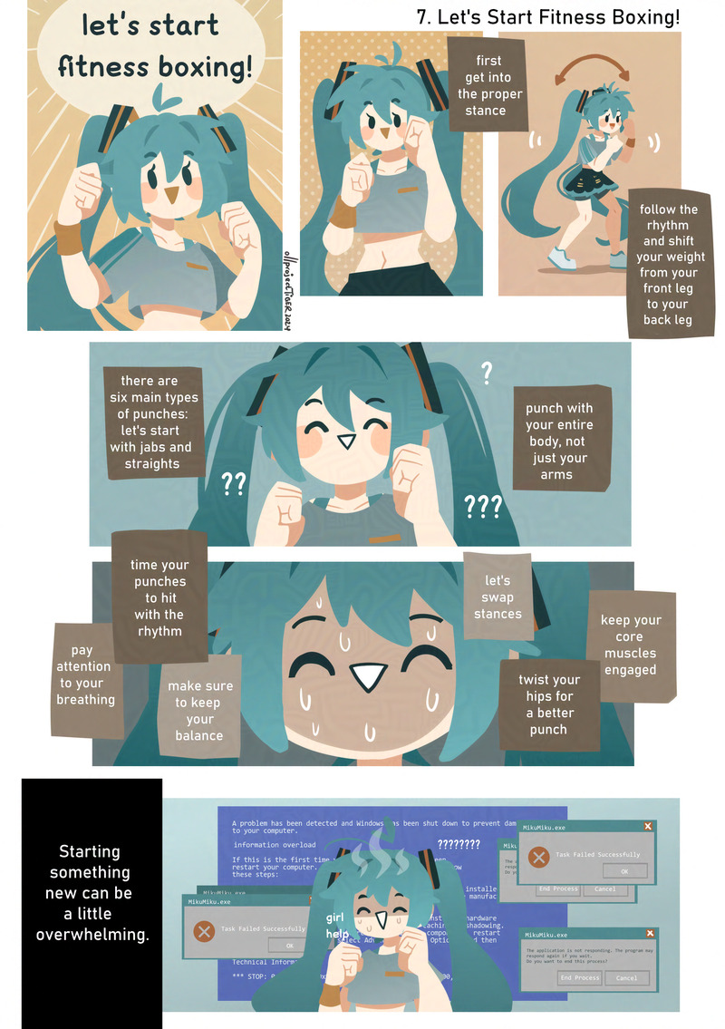 hatsune miku (vocaloid and 2 more) drawn by projecttiger