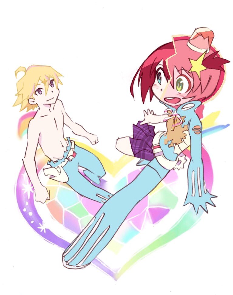 luluco and alpha omega nova (uchuu patrol luluco) drawn by arai_hiroki