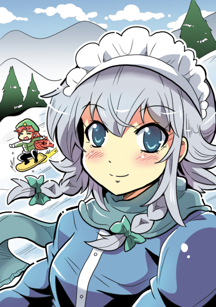 izayoi sakuya and hong meiling (touhou) drawn by colonel_aki