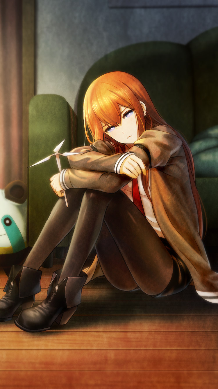 makise kurisu and upa (steins;gate) drawn by huke