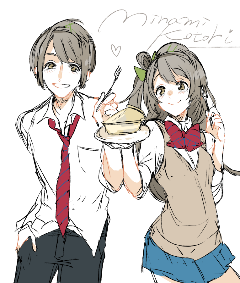 minami kotori (love live! and 1 more) drawn by sofy