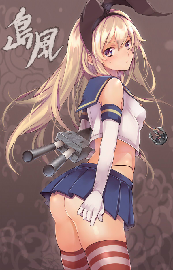 shimakaze and rensouhou-chan (kantai collection) drawn by kanda_done