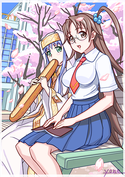 index and kazakiri hyouka (toaru majutsu no index and 1 more) drawn by yonezawa_mao