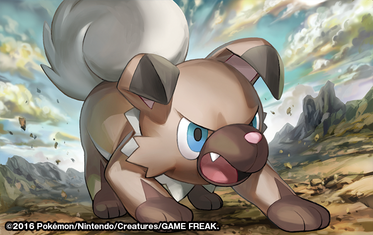 rockruff (pokemon and 1 more) drawn by match_(idleslumber)