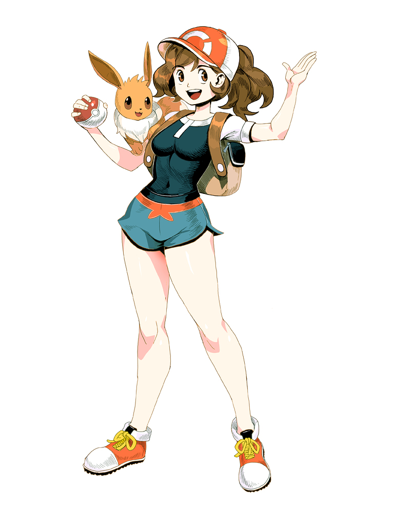 eevee and elaine (pokemon and 1 more) drawn by genzoman