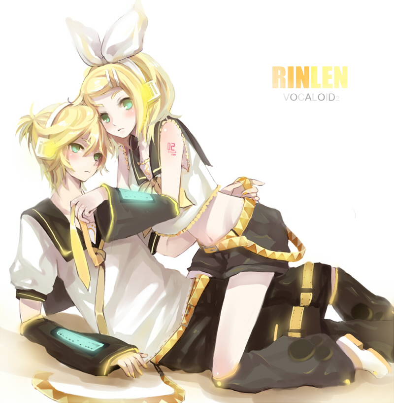kagamine rin and kagamine len (vocaloid) drawn by shell_(shell518)