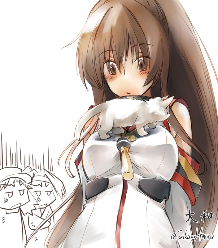 ryuujou, yamato, and zuihou (kantai collection) drawn by hinoru_saikusa