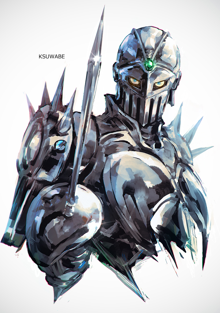 silver chariot (jojo no kimyou na bouken and 1 more) drawn by k-suwabe
