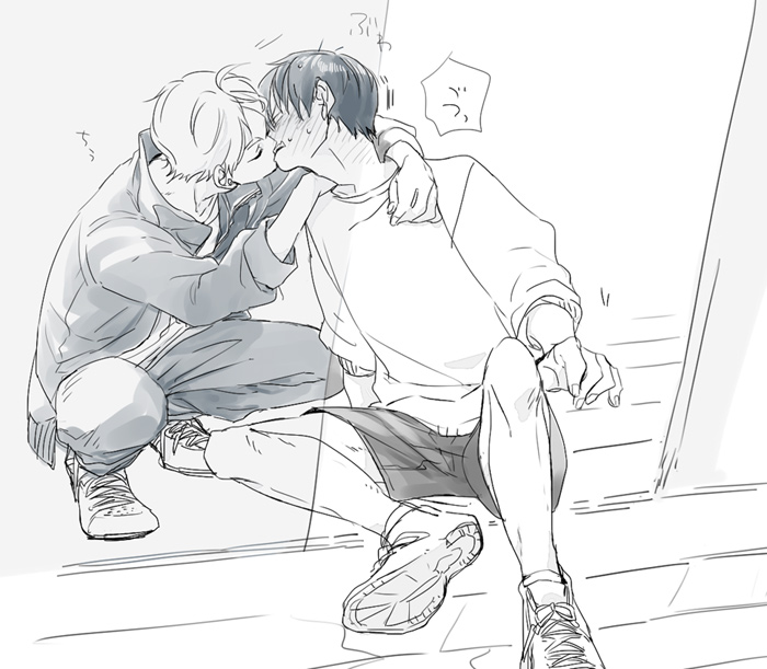 kageyama tobio and sugawara koushi (haikyuu!!) drawn by itmutut