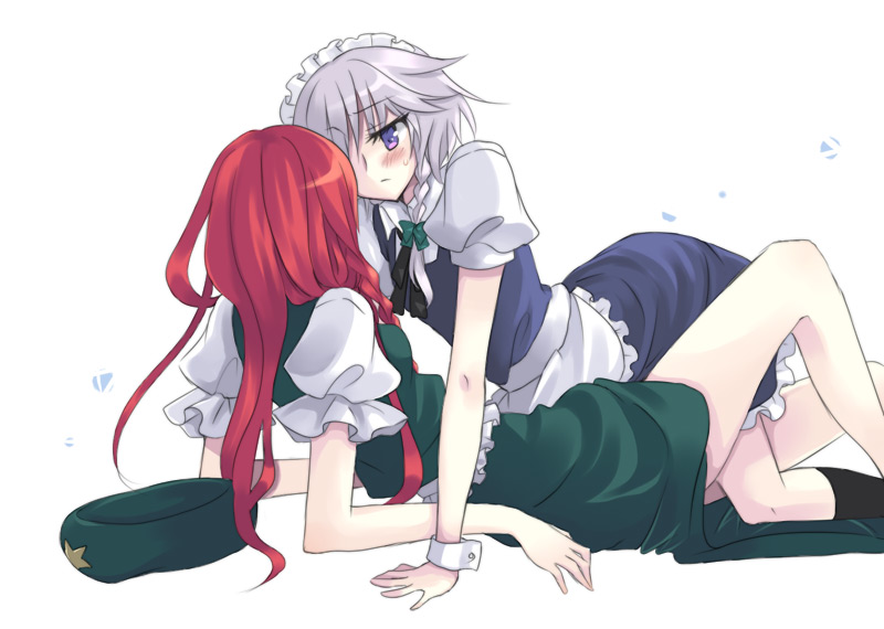izayoi sakuya and hong meiling (touhou) drawn by yatosaki_haru