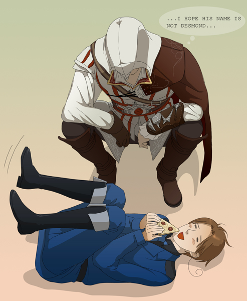 northern italy and ezio auditore da firenze (axis powers hetalia and 2 more) drawn by gb_(doubleleaf)