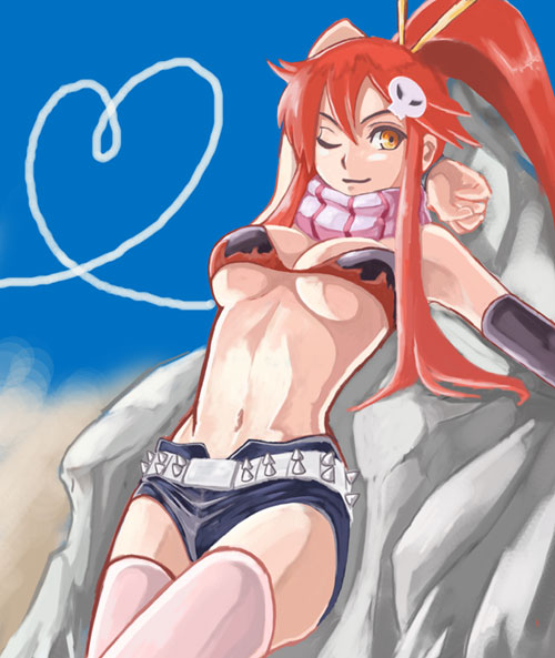 yoko littner (tengen toppa gurren lagann) drawn by komusou_(komusou1)
