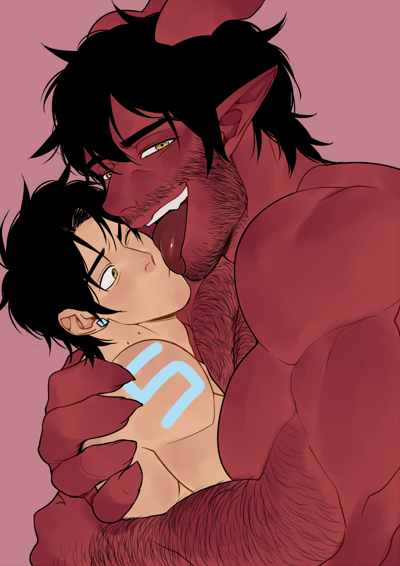 steen and dominique (the devil and s-13) drawn by suyohara