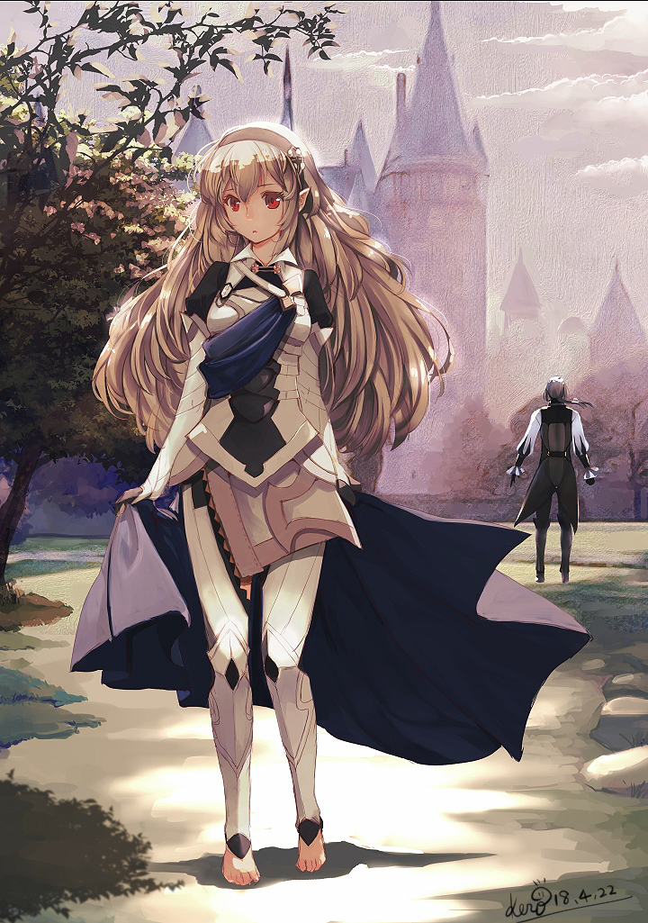 female corrin and jakob (fire emblem and 1 more) drawn by kero_sweet