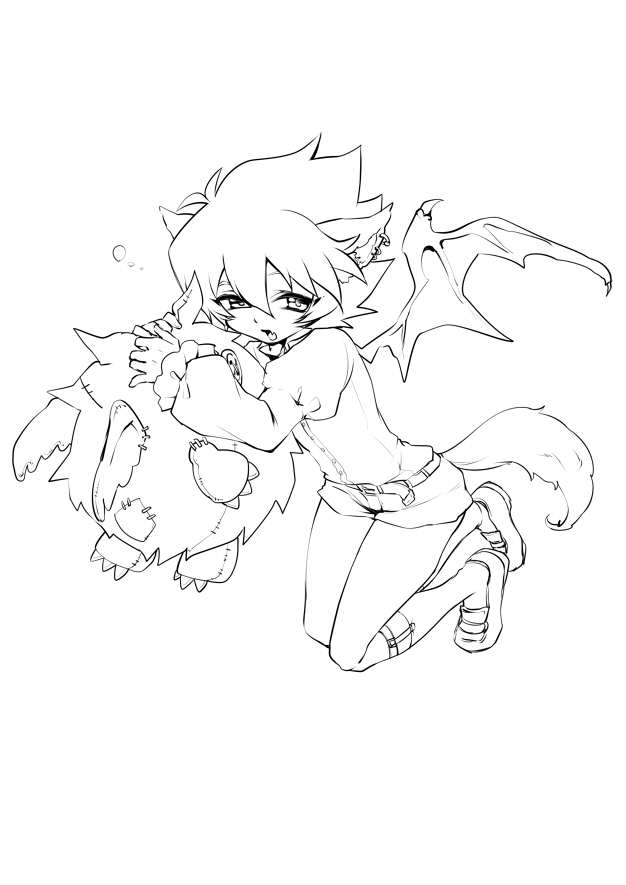 johan andersen and winged kuriboh (yu-gi-oh! and 1 more) drawn by tobi_(one)
