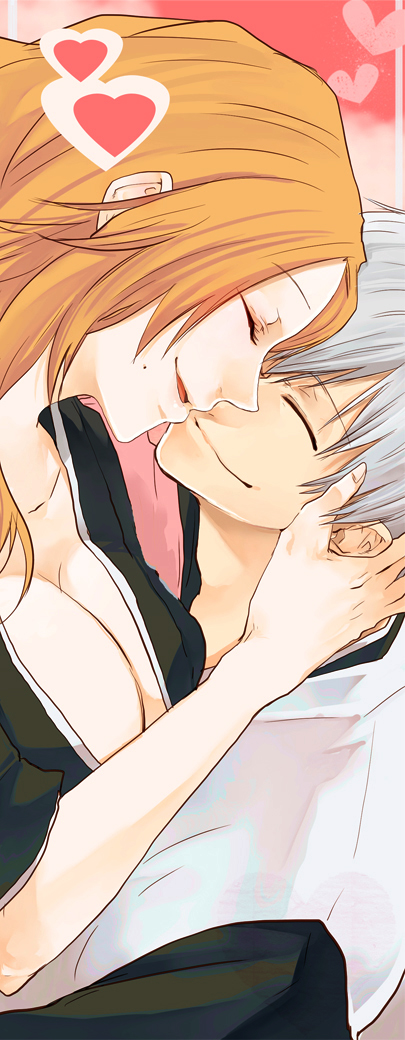 matsumoto rangiku and ichimaru gin (bleach) drawn by noppo