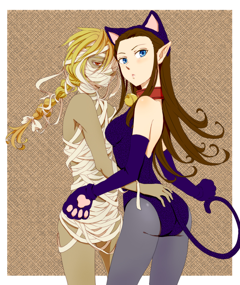 princess zelda and sheik (the legend of zelda and 2 more) drawn by saiba_(henrietta)