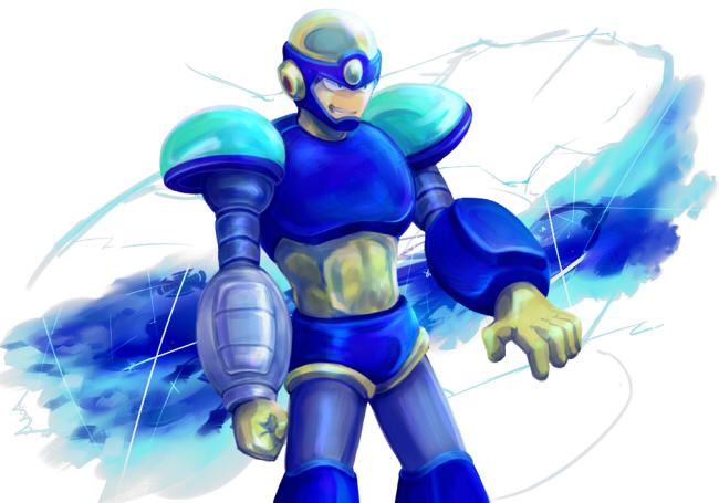 flash man (mega man and 1 more) drawn by inekaridekosihikari