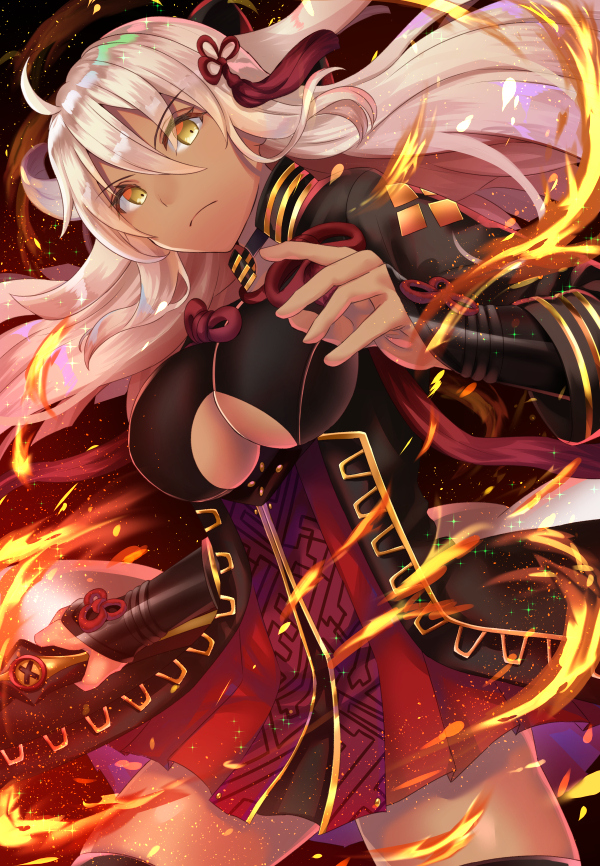 okita souji and okita souji alter (fate and 1 more) drawn by gakuon_(gakuto)