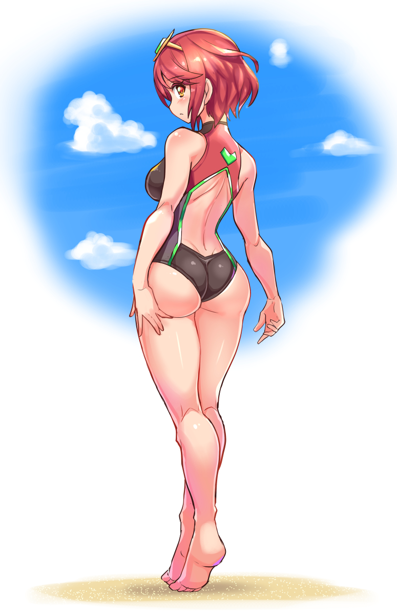 pyra (xenoblade chronicles and 1 more) drawn by cougar_(cougar1404)