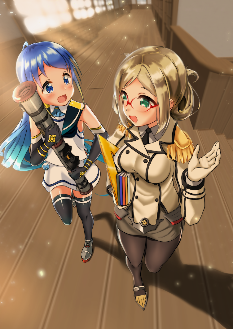 samidare and katori (kantai collection) drawn by yokoshima_(euphoria)