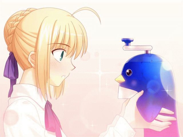 artoria pendragon and saber (fate and 2 more) drawn by takeuchi_takashi