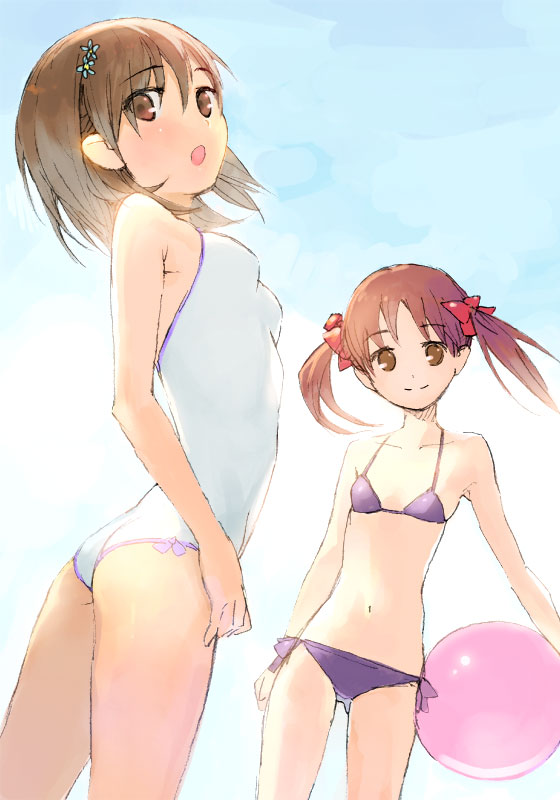 misaka mikoto and shirai kuroko (toaru majutsu no index and 1 more) drawn by kage_yuu