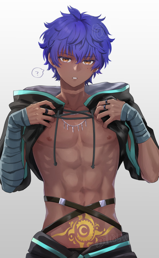hassan of the shining star (fate and 1 more) drawn by @@@_(eckzahn)