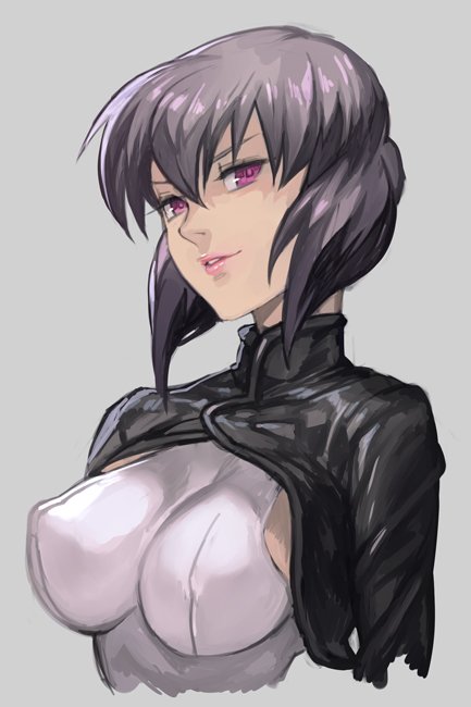 kusanagi motoko (ghost in the shell) drawn by hungry_clicker