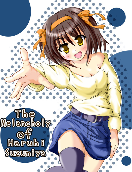 suzumiya haruhi (suzumiya haruhi no yuuutsu) drawn by hiiragi_tomoka