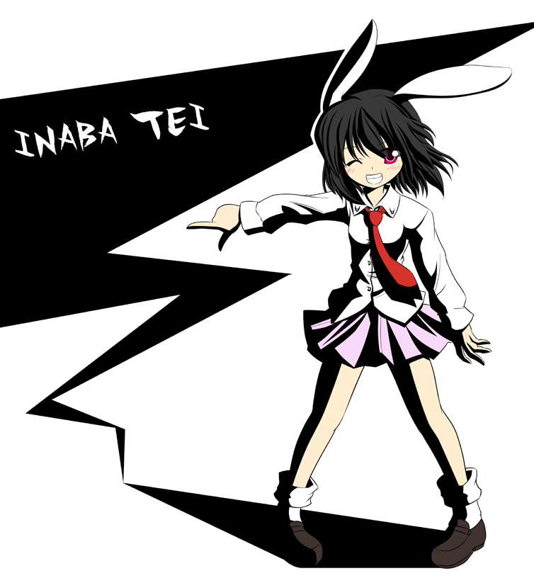 reisen udongein inaba and inaba tewi (touhou) drawn by makino_(ukiuo)