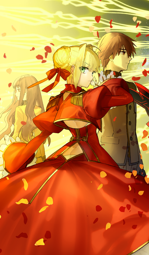 nero claudius and kishinami hakuno (fate and 3 more) drawn by wada_arco