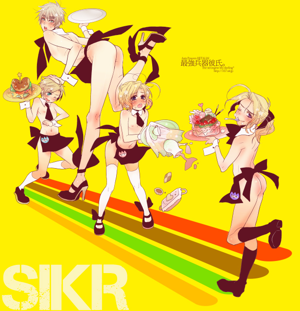 america, united kingdom, france, and canada (axis powers hetalia)