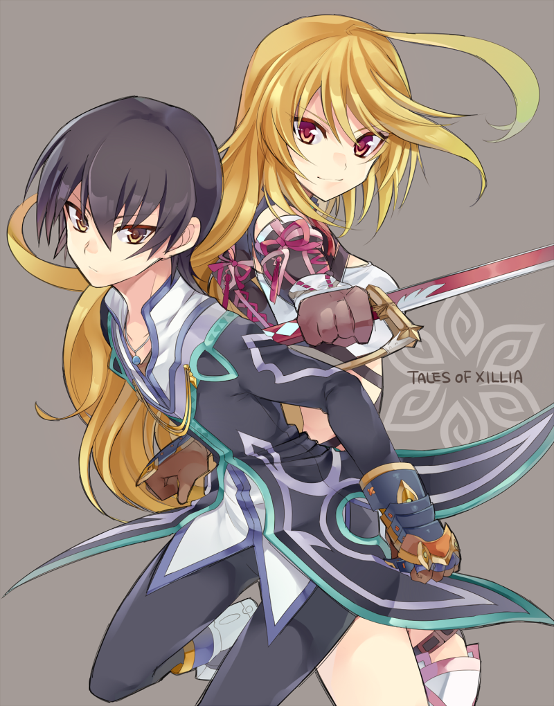 milla maxwell and jude mathis (tales of and 1 more) drawn by rento_(rukeai)