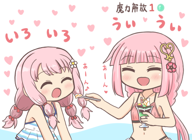 tamaki iroha and tamaki ui (mahou shoujo madoka magica and 1 more) drawn by reverse_(bluefencer)