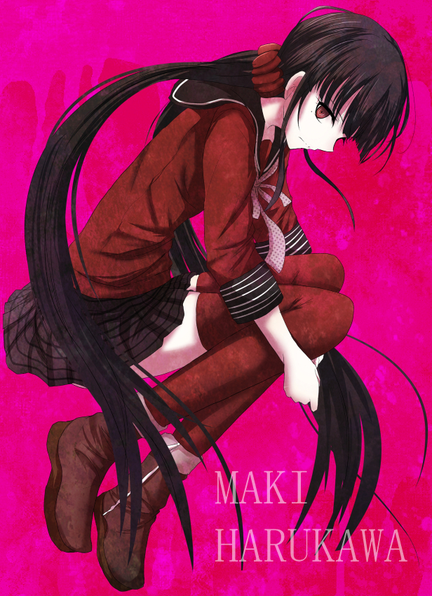 harukawa maki (danganronpa and 1 more) drawn by ram_hachimin